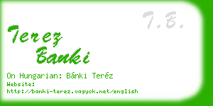 terez banki business card